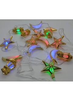 Generic Electric LED Crescent Moon Star Lantern String Lights in Different Colors  - Image 1