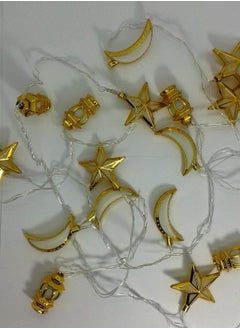 Generic Electric LED Crescent Moon Star Lantern String Lights in Different Colors  - Image 2