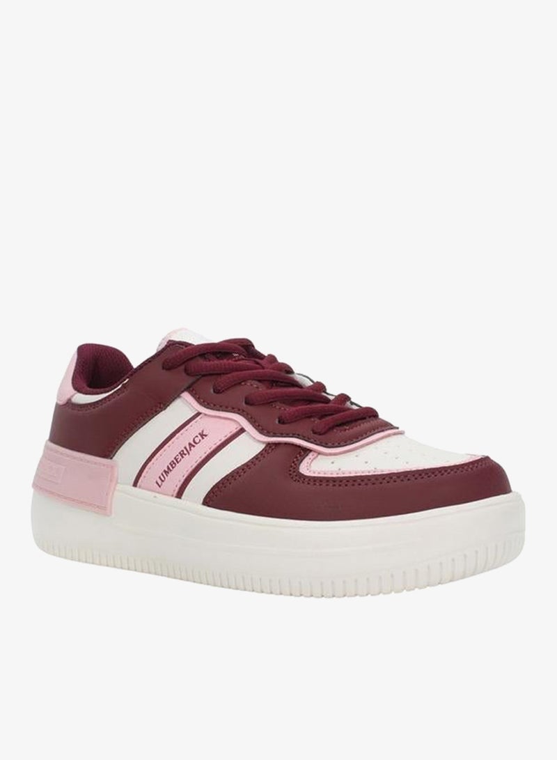 لامبرجاك سنيكرز نسائي فريا بأربطة ولون متداخل - Image 2