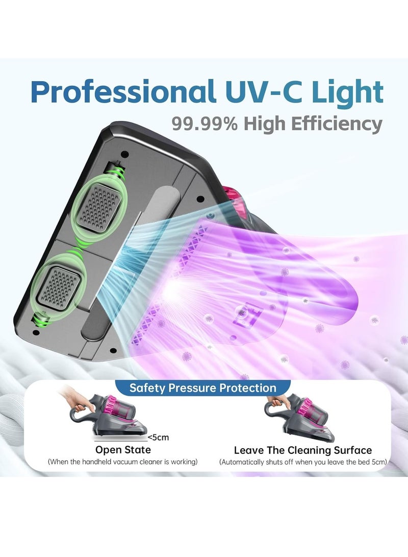 ELTRAZONE Mattress Vacuum Cleaner – UV Bed Vacuum with 10Kpa Suction, 3-in-1 Handheld Design - Image 2