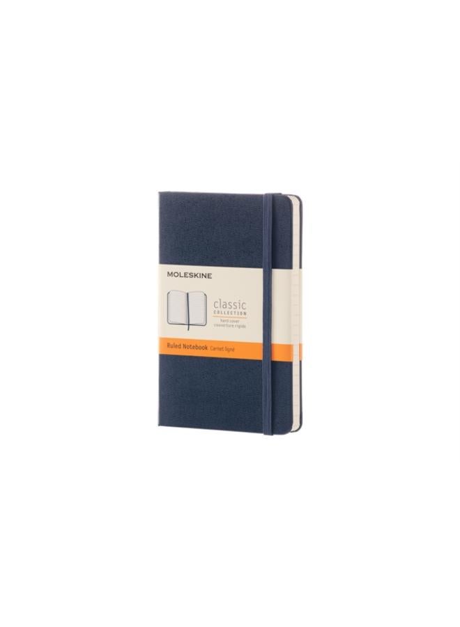 Moleskine Sapphire Blue Pocket Ruled Notebook Hard 