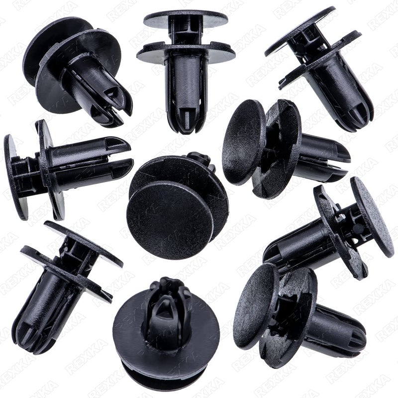 Rexka 10pcs Fender Liner Push-Type Retainer Clip Fastener Compatible with Hyundai Kia 86595-2T500 Accent,Azera,Elantra,Equus,Genesis, Ioniq, Kona,Santa Fe,Sonata,Tucson,Veloster Optima Sedona - Image 1