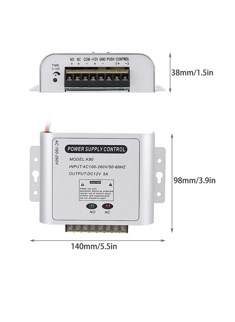 Power Supply Control Power Adapter, Door Access Control Power Adapter 12V 5A Power Supply Adapter 110-240V - pzsku/Z3578015B1CA08D12512EZ/45/_/1724491137/ceccb48f-76cb-4d57-b9d3-befd7d8f7399