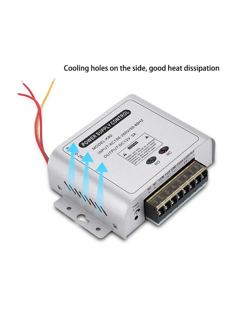 Power Supply Control Power Adapter, Door Access Control Power Adapter 12V 5A Power Supply Adapter 110-240V - pzsku/Z3578015B1CA08D12512EZ/45/_/1724491253/842987db-a124-4c20-ab68-4563662ae3c9