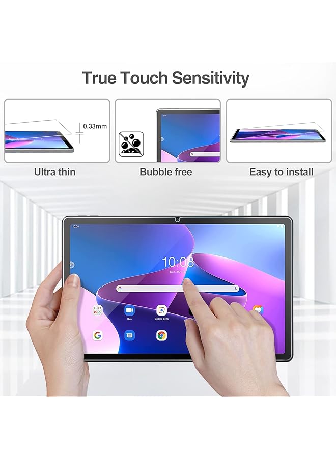 Procases 2 Pack Screen Protector For Lenovo Tab M10 Plus 3Rd Gen 10.6 Inch 2022 Tempered Glass Screen Film Guard For 10.6 Inch Lenovo Tab M10 Plus Gen 3 Tb125Fu Tb128Fu Tb128Xu 2022 Release - Image 5