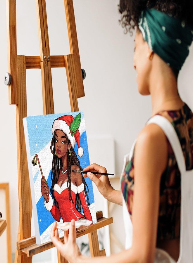 Nuberlic 8x10 Pre Drawn Canvas to Paint for Adults Sip and Paint Party Blasian Lady Afro Americans Woman Christams Birthday Gift Painting Kits DIY - Image 3