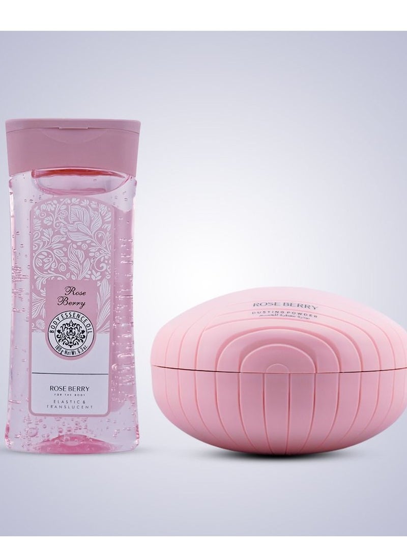 روز بيري بودرة معطرة للجسم + زيت عطري للجسم  - Image 2