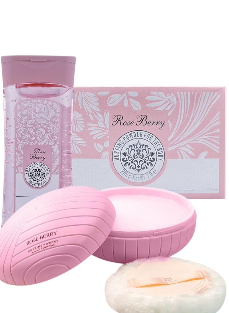 روز بيري بودرة معطرة للجسم + زيت عطري للجسم  - Image 1