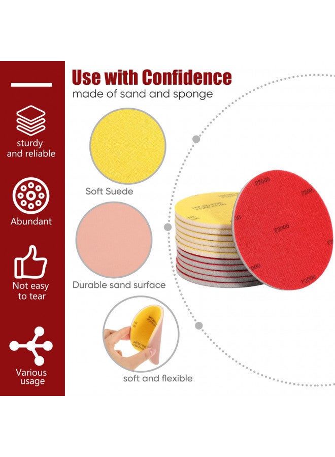 Loopeer Loopeer 24 Pieces Bowling Sanding Pads Resurfacing Polishing Kit Bowling Ball Cleaner Kit Bowling Accessories Kit Bowling Ball Cleaning Kit Bowling Ball Sand Pads, Grit 500 1000 1500 2000 3000 5000  - Image 3