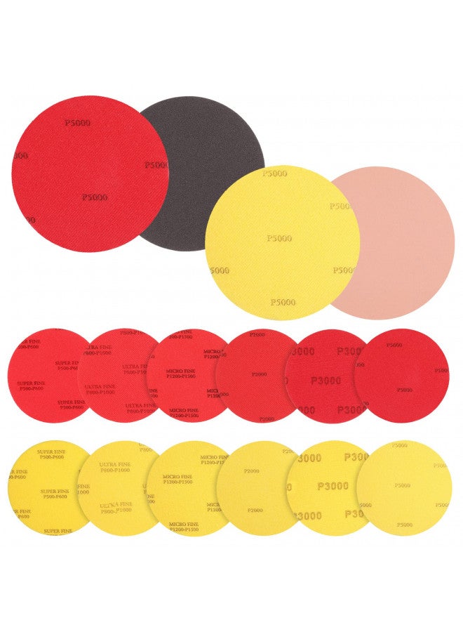 Loopeer Loopeer 24 Pieces Bowling Sanding Pads Resurfacing Polishing Kit Bowling Ball Cleaner Kit Bowling Accessories Kit Bowling Ball Cleaning Kit Bowling Ball Sand Pads, Grit 500 1000 1500 2000 3000 5000  - Image 1