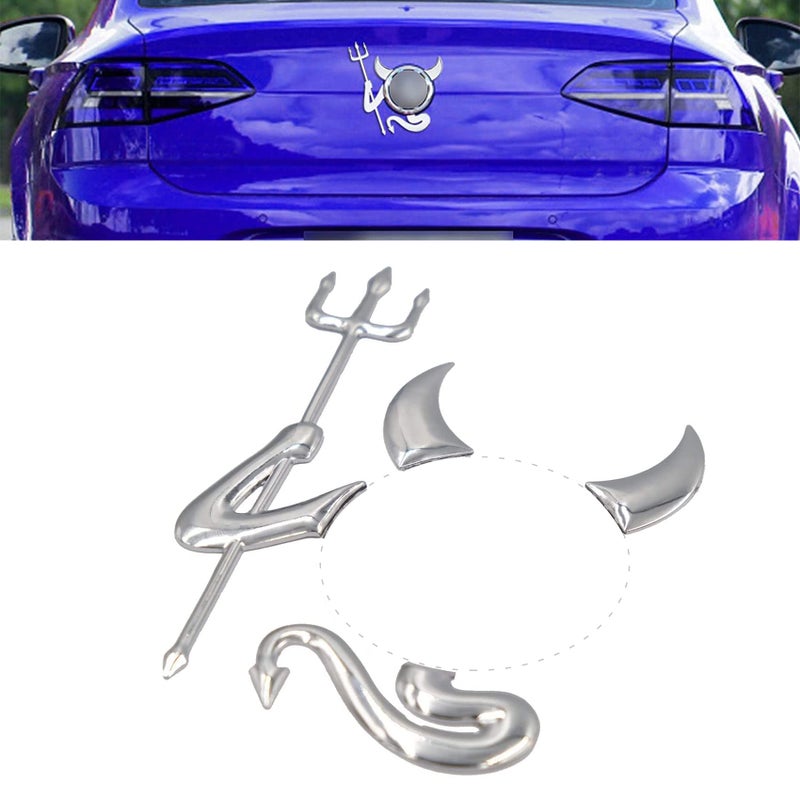 DWARFOO Devil Style Demon Car Sticker, 3D Waterproof Emblem Decal & Logo - Universal for All Cars - Image 1