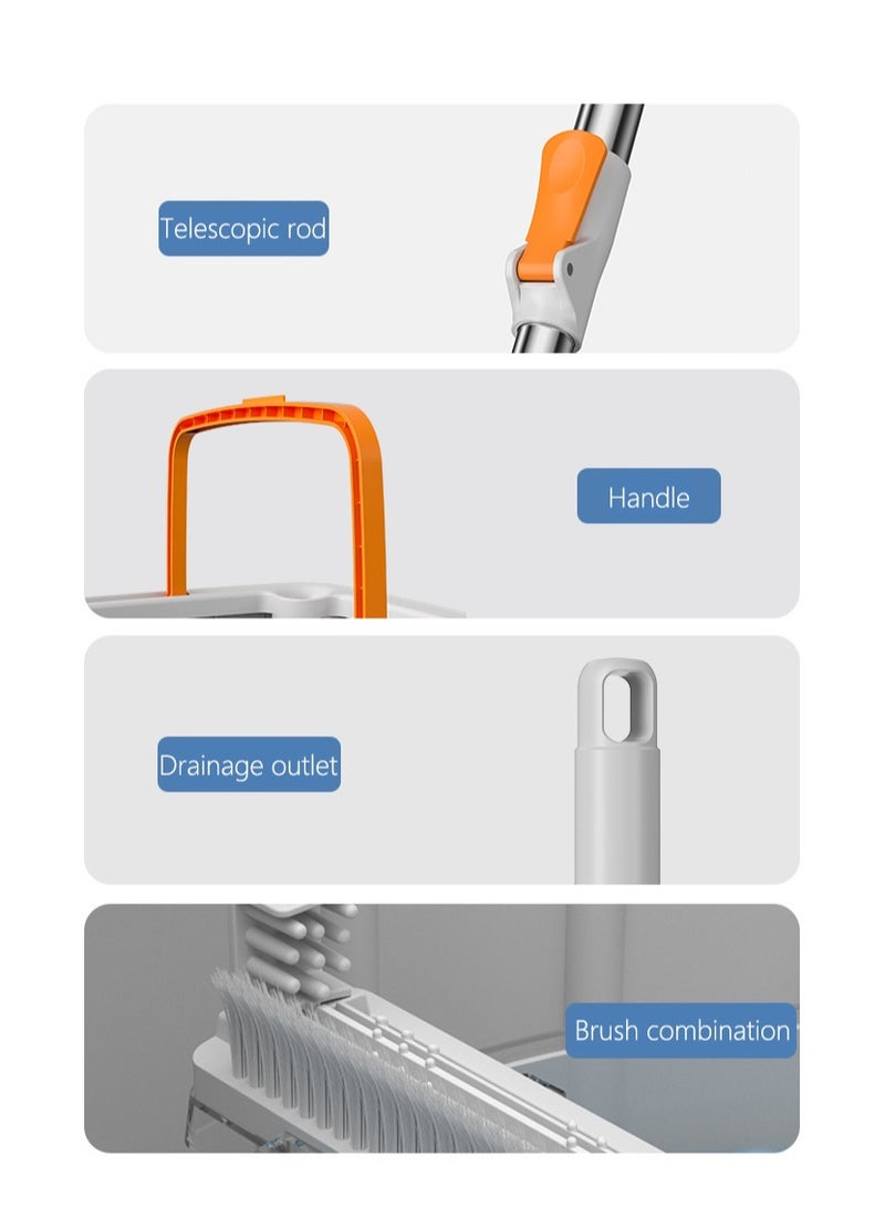 Arabest Spin Mop and Bucket Set, Microfiber Floor Mop Perfect, 180° Rotating Mop Head Wet and Dry Use with 2 Washable and Reusable Pad, Mops for Hardwood, Tile - Image 4