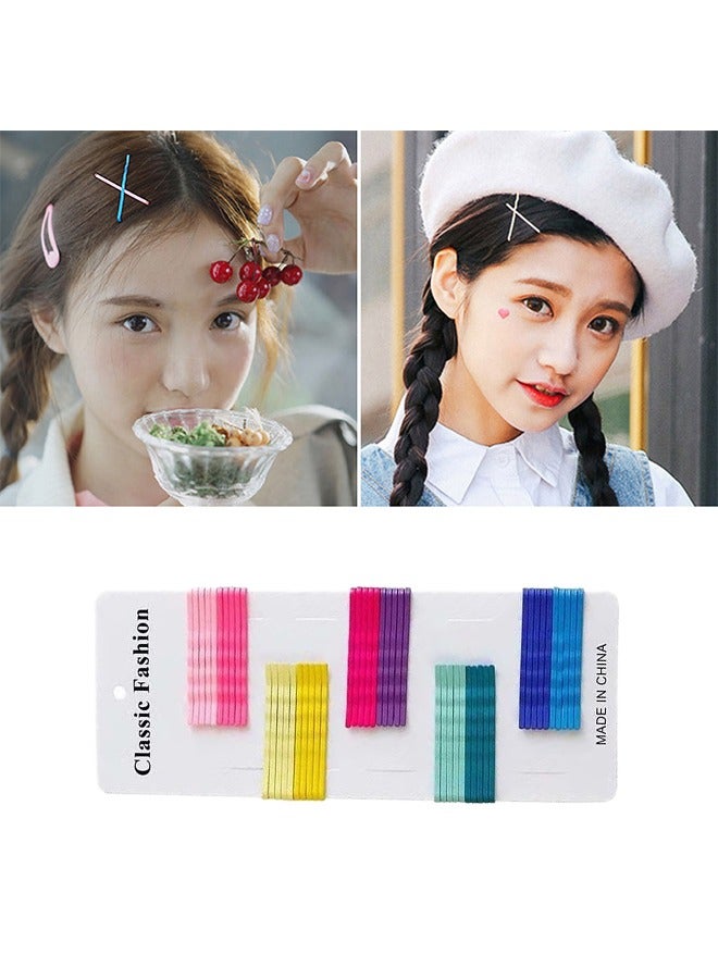 50 PCS Hair Styling Clips, Metal Bobby Pins for Thick Hair,Great for All Hair Types Hair Pins for Girls Women (5.5cm),Multicolor - Image 1