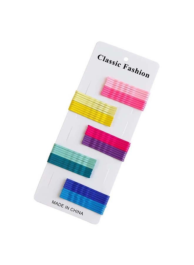 50 PCS Hair Styling Clips, Metal Bobby Pins for Thick Hair,Great for All Hair Types Hair Pins for Girls Women (5.5cm),Multicolor - Image 2