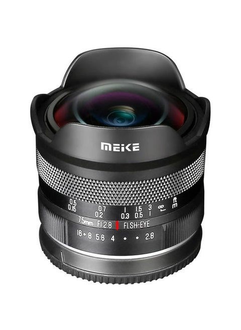 7.5mm f2.8 APS-C Large Aperture Wide Angle Fisheye Lens Manual Focus Lens for Nikon Z-Mount Mirroless Cameras Z50 Z30 Zfc and Compatible with Z5 Z6 Z7 on APS-C Mode