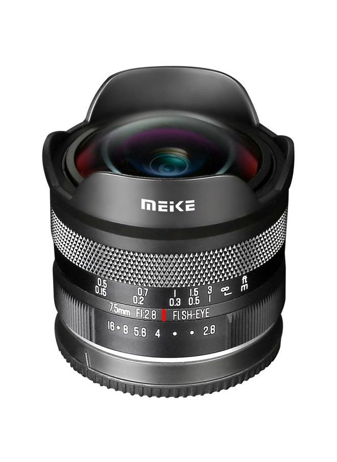 Meike - 7.5mm f2.8 APS-C Large Aperture Wide Angle Fisheye Lens Manual Focus Lens for Nikon Z-Mount Mirroless Cameras Z50 Z30 Zfc and Compatible with Z5 Z6 Z7 on APS-C Mode - Image 1