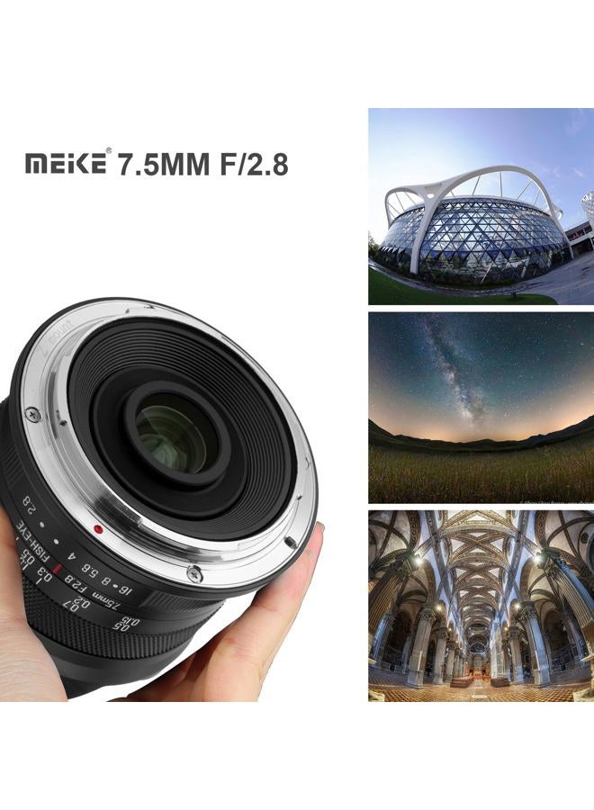 Meike عدسة بزاوية واسعة 7.5 مم f2.8 بفتحة كبيرة للتركيز اليدوي لكاميرات نيكون Z-Mount المرآة Z50 ومتوافقة مع Z5 Z6 Z7 في وضع APS-C - Image 5