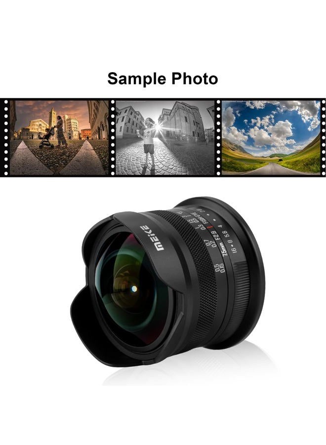Meike عدسة بزاوية واسعة 7.5 مم f2.8 بفتحة كبيرة للتركيز اليدوي لكاميرات نيكون Z-Mount المرآة Z50 ومتوافقة مع Z5 Z6 Z7 في وضع APS-C - Image 4