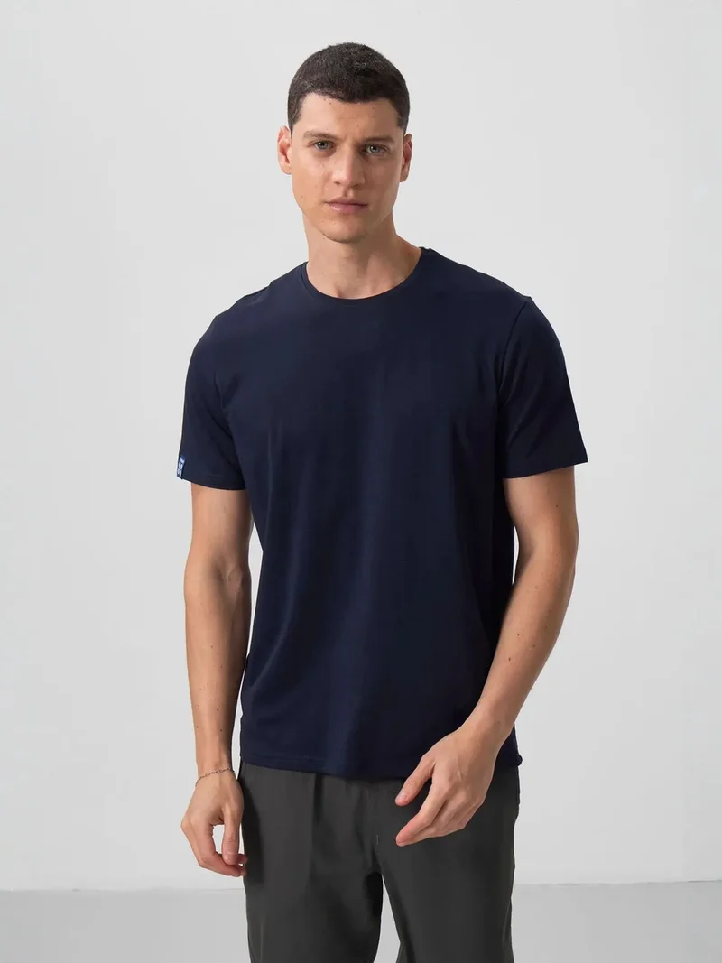 تومي لايف TOMMY Men's Cotton Elastane Crew Neck T-Shirt