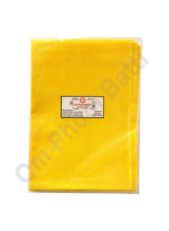 Om Phool Batti قماش قطني من Om Phool Batti للبوذا، أو قماش Mandir Asana/Altar Cloth/Puja Ka Kapda أو عنصر Pooja، (مجموعة من 3 قطع، متعدد الألوان) - Image 2