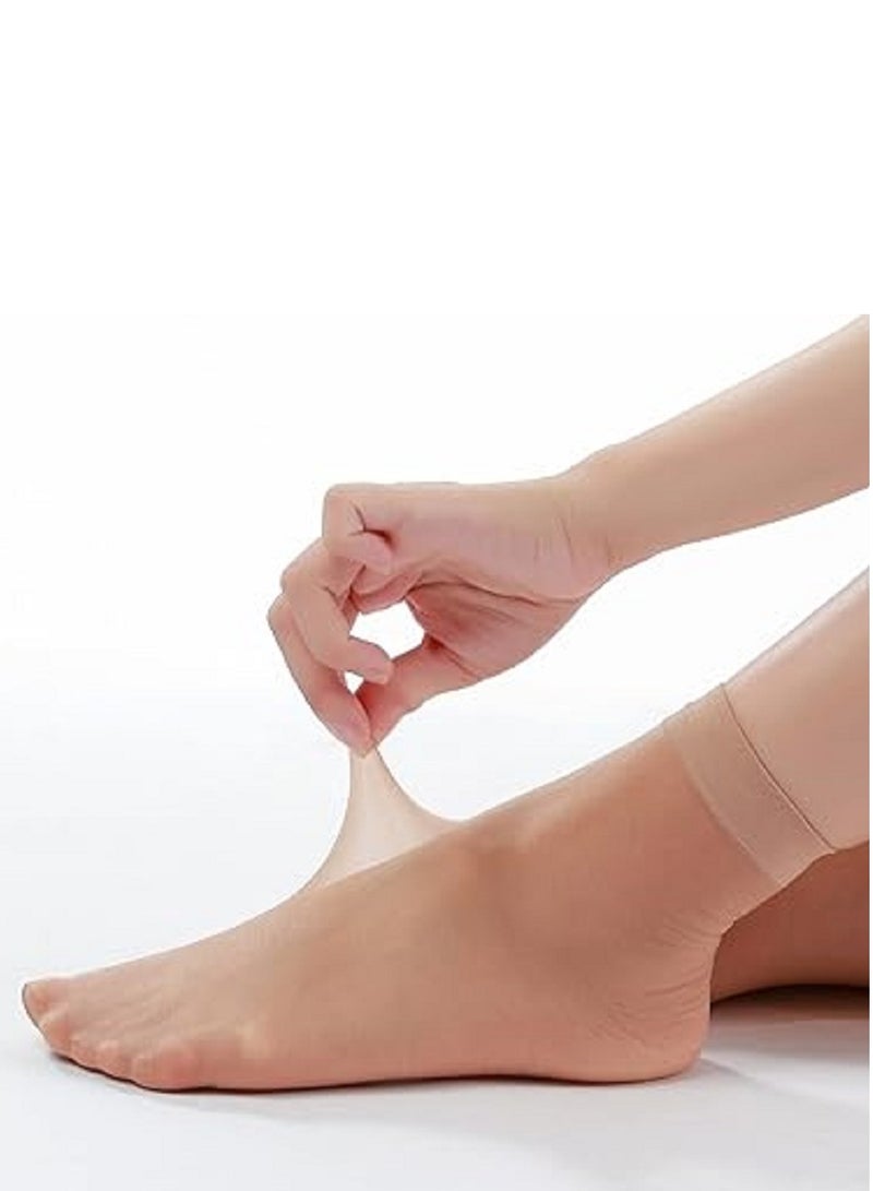 Women's Sheer Nylon Short Socks (10 Pairs, One Size), One Size Short  - Image 2