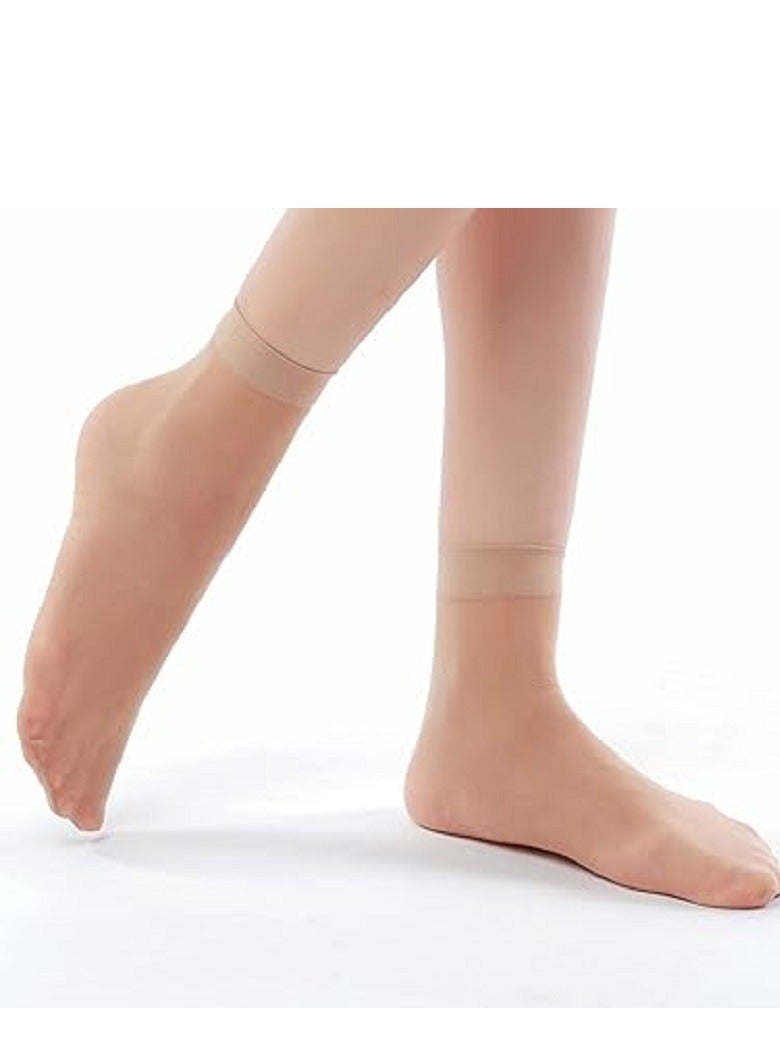 Women's Sheer Nylon Short Socks (10 Pairs, One Size), One Size Short  - Image 4