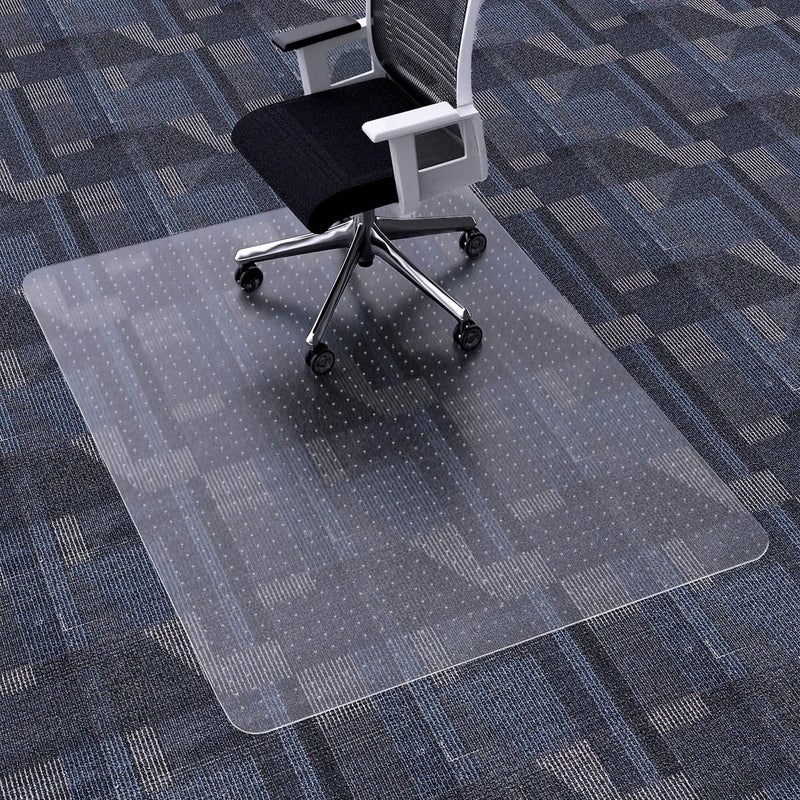 FuturHydro Office Chair Mat for Low Pile Carpet 48 x 36 Clear Computer Desk Chair Mats for Carpeted Floors Easy Glide Rolling Plastic Floor Mat Rectangle