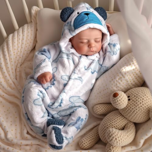BABESIDE Reborn Baby Dolls Boy 20 Inch Lifelike Newborn Real Life Poseable Realistic Doll for Boy Soft Vinyl and Cloth Body Baby Dolls with Clothes and Toy Gift for Kids Age 3 - Image 5