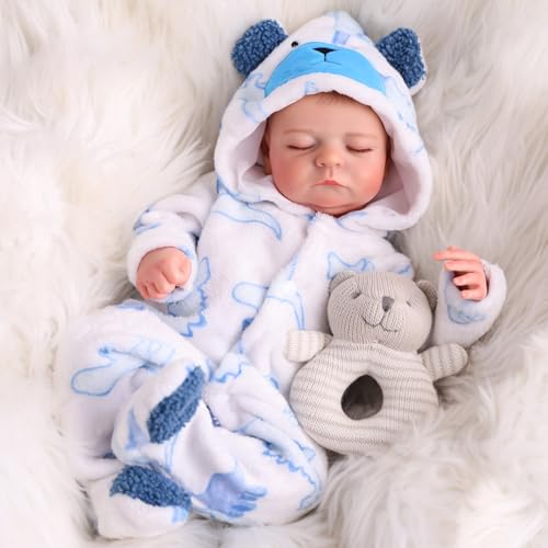 BABESIDE Reborn Baby Dolls Boy 20 Inch Lifelike Newborn Real Life Poseable Realistic Doll for Boy Soft Vinyl and Cloth Body Baby Dolls with Clothes and Toy Gift for Kids Age 3 - Image 1