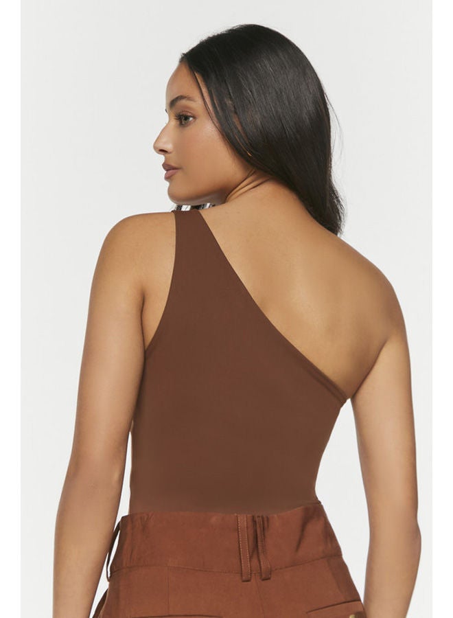 FOREVER 21 Knit Top Bodysuit 1 Shoulder Other - Image 1
