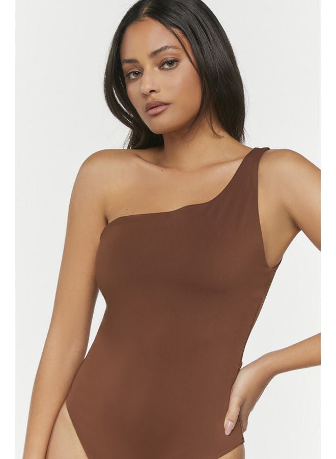 FOREVER 21 Knit Top Bodysuit 1 Shoulder Other - Image 2