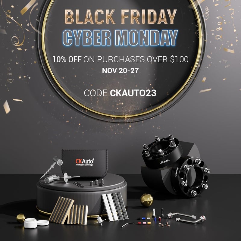 CKAuto 4 حزمة 6x55 فواصل العجلات المركزية 150 6x1397mm فواصل العجلات 1061mm ثقب المركز مع مسامير M12x15 - Image 2