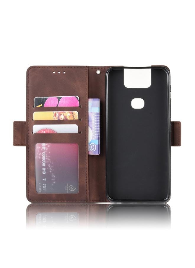 إيروريكس جراب جلدي بتصميم محفظة لهاتف Asus Zenfone 6 ZS630KL، مع فتحة بطاقة منفصلة  - Image 4