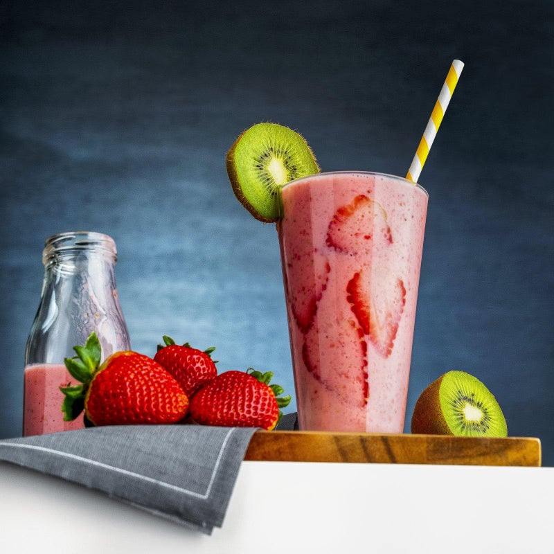 ALINK 100 Yellow Stripes Paper Straws  Biodegradable Disposable Drinking Straws for Christmas  Brithday  New Year  Party Decoration Supplies - Image 4