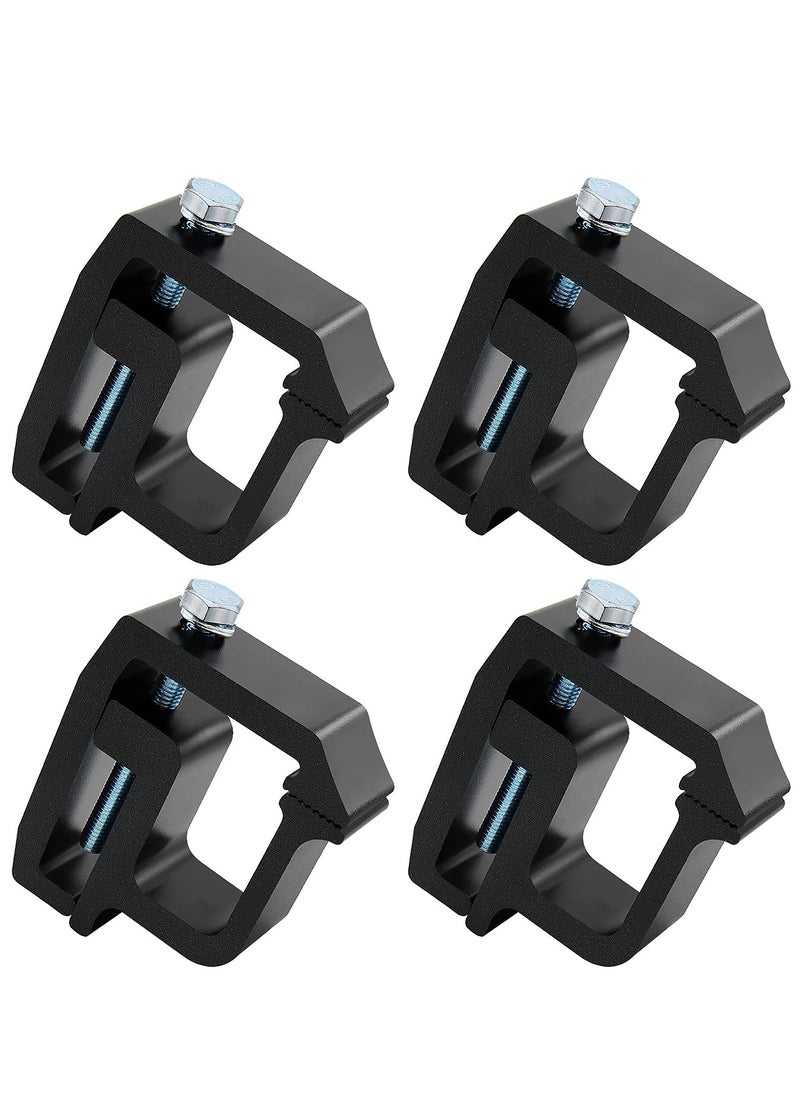 SYOSI - 4 PCS Mounting Clamps Ladder Rack Clamps Truck Cap Topper Camper Shell, for CHEVY Silverado Sierra 1500/2500/3500; DODGE, Ram 1500/2500/3500, F150 F250, MITSUBISHI, TOYOTA(Black) - Image 1