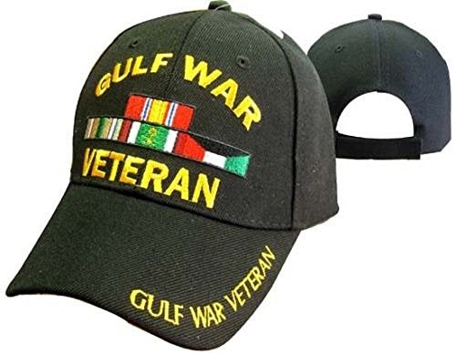 AES Gulf War Veteran Vetrans Ribbon 3D Embroidered Baseball Cap Hat (Licensed) - Image 3