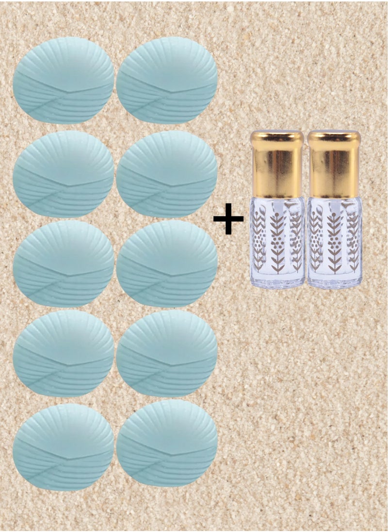 10 Pieces Classic Perfume shell edp 25 ml and 1 piece musk 3ml