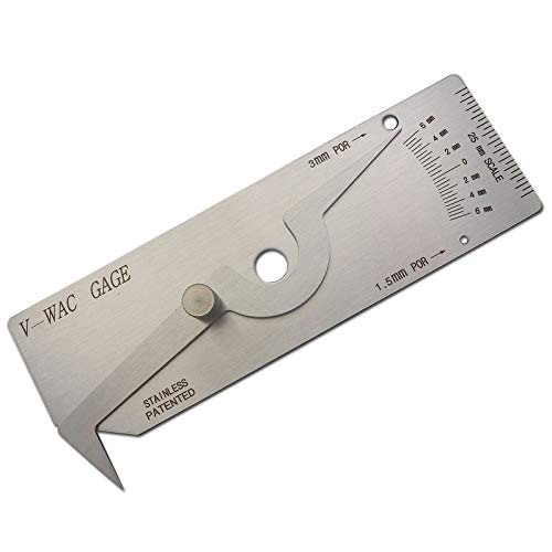 GZTIGWELD V-WAC Gage Single Welding Gauge Inspection Metric - Image 1
