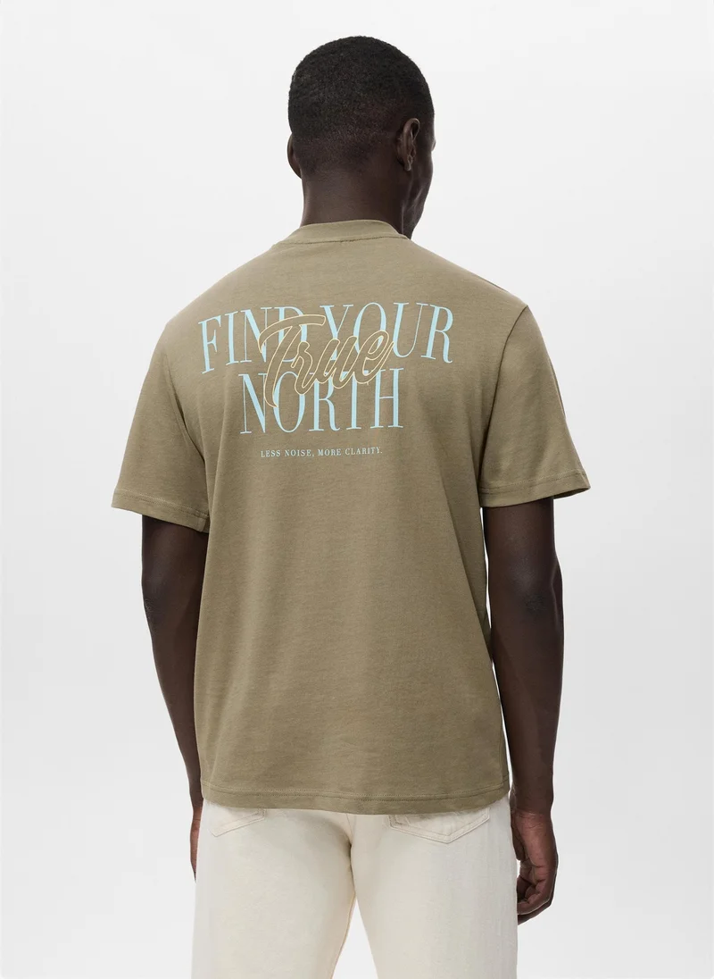 Mango Man 100% cotton t-shirt text