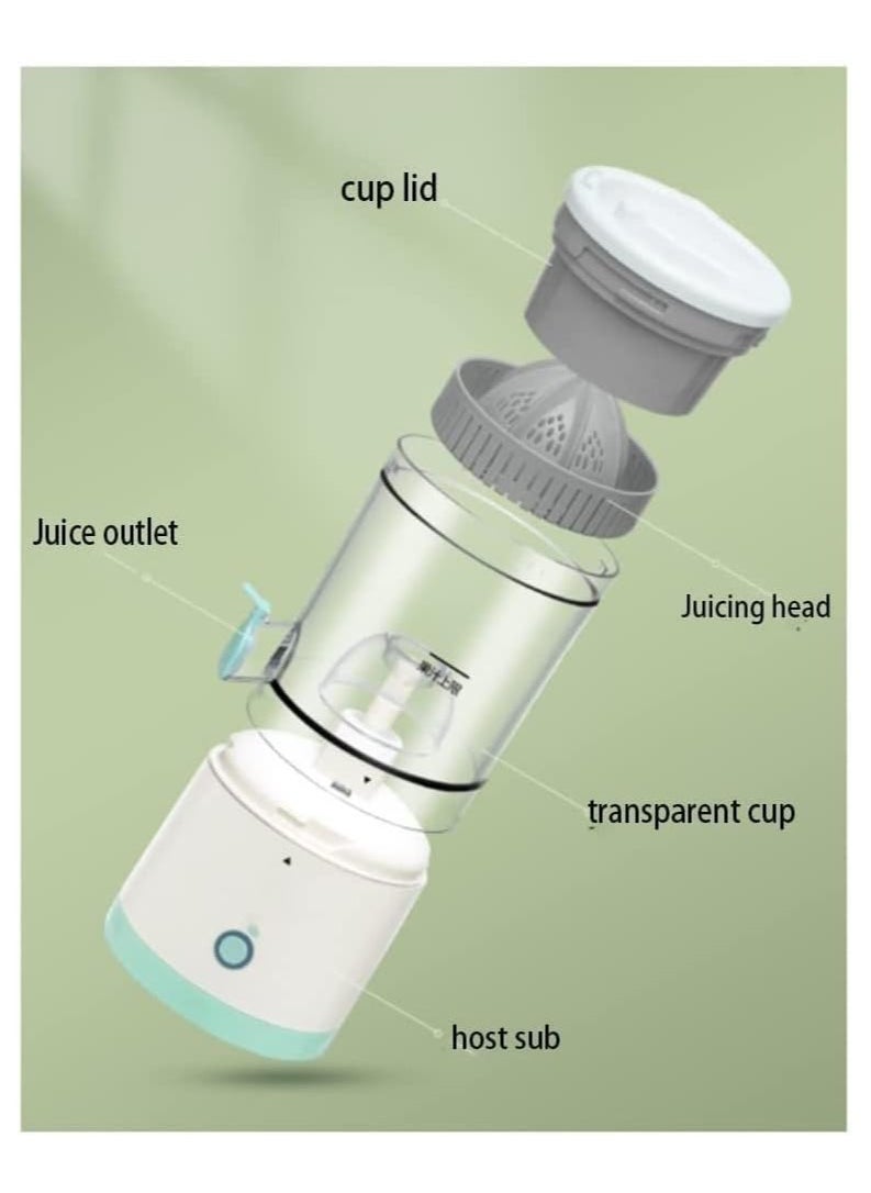 ELTRAZONE Multifunctional Electric Juicer, Portable Home Juicer, Juice Residue Separation Juicer Juicer, with Silicone Seal Ring, Even Size Holes  - Image 5