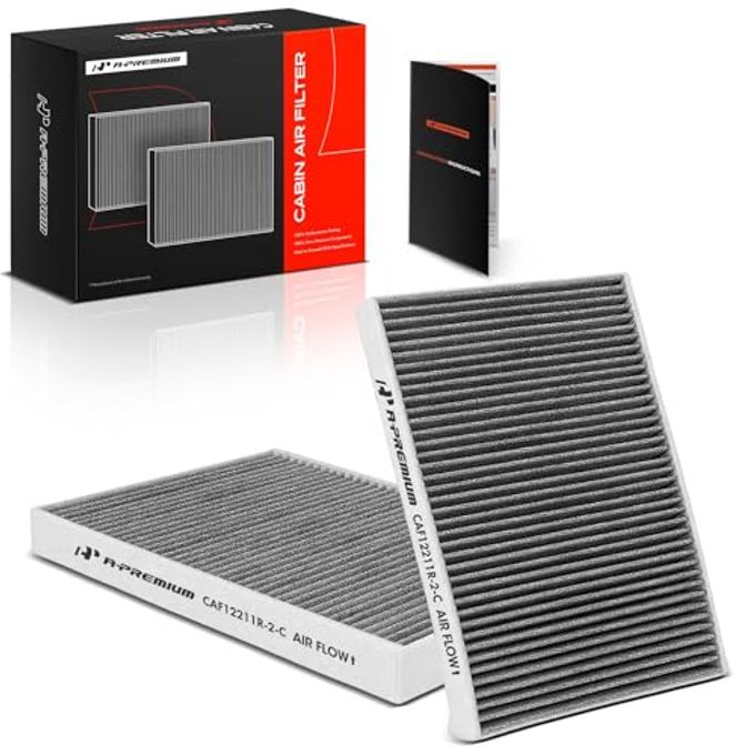 A-Premium 2-PC Cabin Air Filter with Activated Carbon Compatible with Audi A4, A4 Quattro, A5 Quattro, A6 Quattro, A8 Quattro, A4 allroad, Q5, Q7, Q8, RS5, S4, S5, S6, SQ5 & Porsche Cayenne, Macan - Image 4