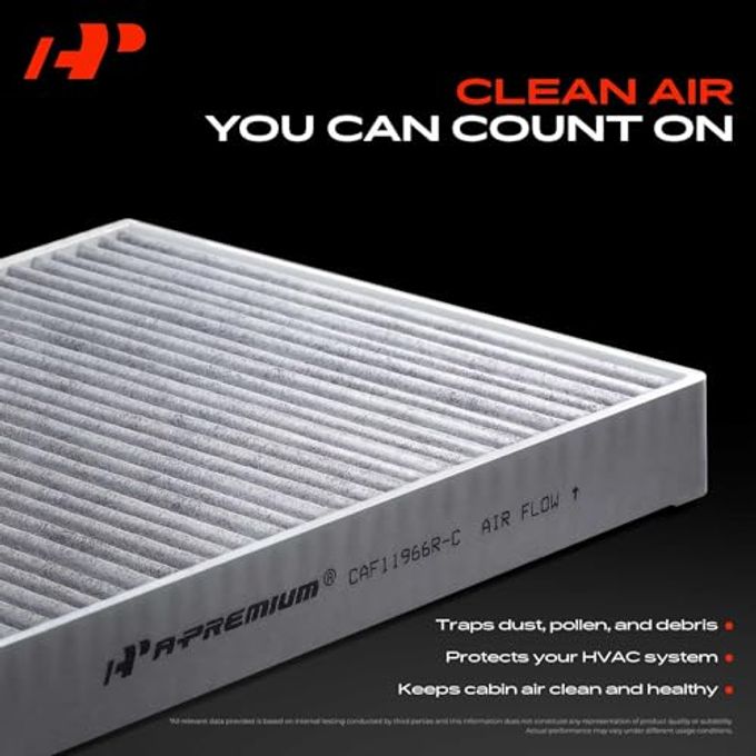 A-Premium 2-PC Cabin Air Filter with Activated Carbon Compatible with Audi A4, A4 Quattro, A5 Quattro, A6 Quattro, A8 Quattro, A4 allroad, Q5, Q7, Q8, RS5, S4, S5, S6, SQ5 & Porsche Cayenne, Macan - Image 3