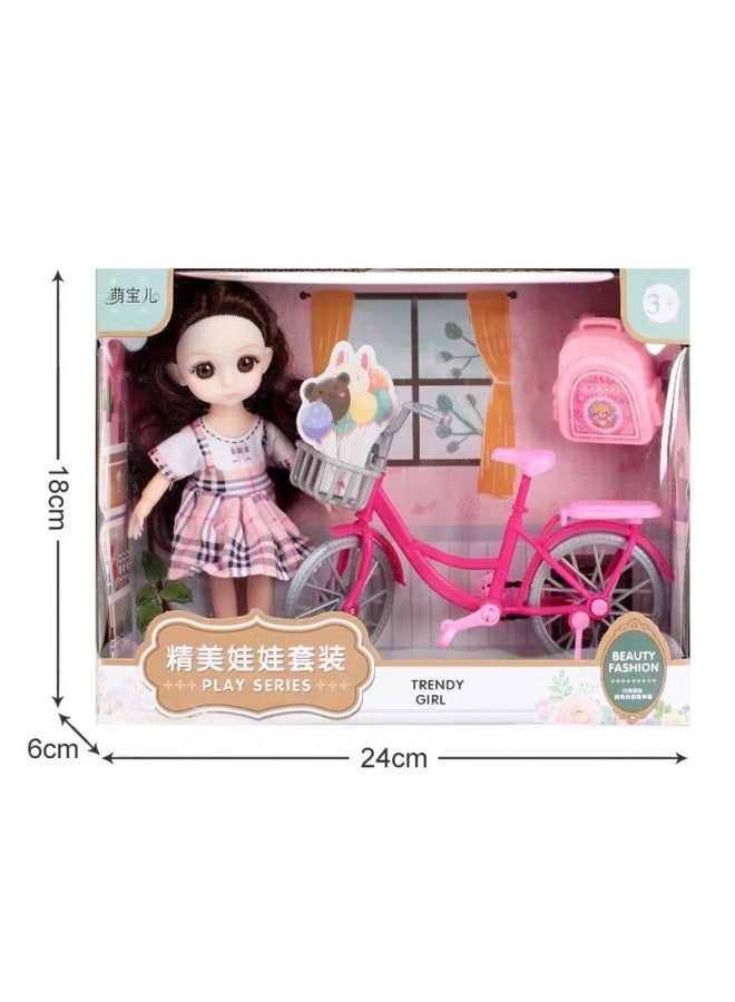 لعبة أطفال محاكاة Tongle Barbie Doll Set Gift Box Girl Dress Up Toy Princess هدية كبيرة الحجم - اللون: نزهة ربيعية صغيرة 【24*6*18】】 - Image 1