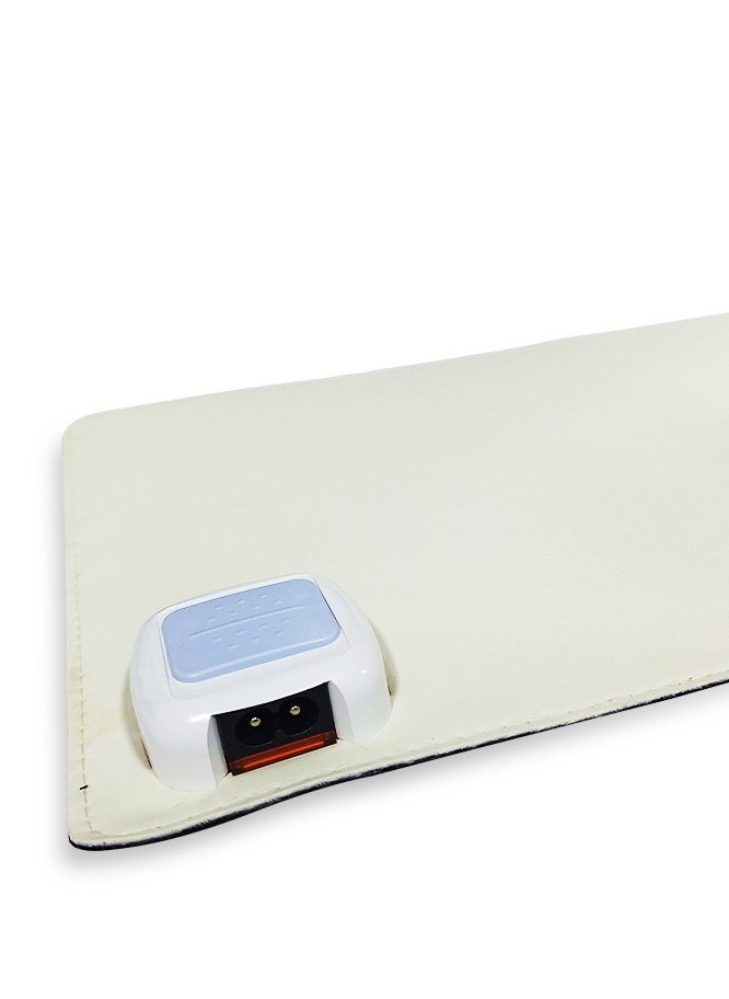 Generic Silicone Comfort Heating Pad, good for office workers in winter, it applies the latest technology, with ultra-safe flexible heating material to provide warmth and comfort, with final thickness of 3mm, double protection design, waterproof and leak-proof to ensure safe use, made of easy-to-clean silicone skin material Warm Handmade Table Mat - Beige  - Image 3
