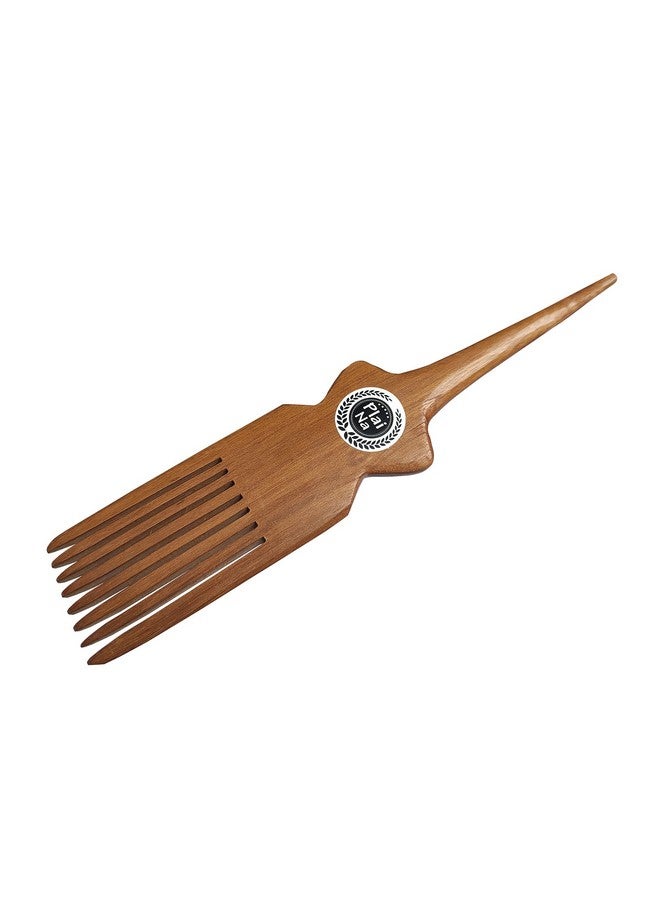 Plai Na Comb For African Hair ;Parting Comb For Braiding Wooden Afro Pick Comb Hair Parting Tool - Image 4