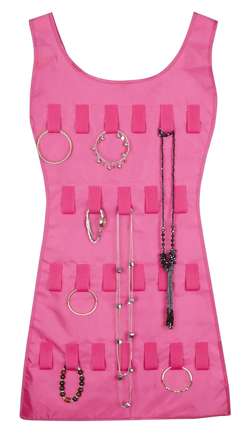 SHOPATHON INDIA CLYNK Two Side Visible Jewellery Makeup Organizer Wall Closet Hanging Dressing Kit  - Image 5