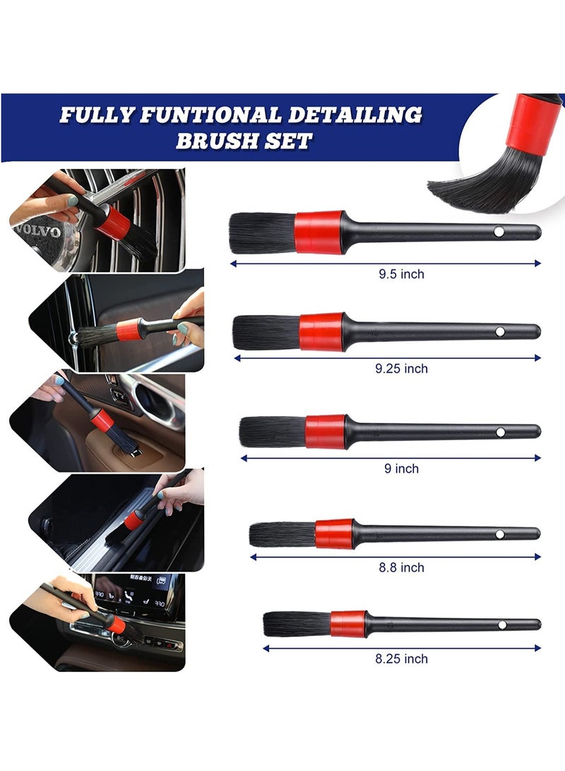 Excefore Car Detailing Kit, Car Detailing Drill Brush Set with Cleaning Gel, Car Interior Detailing Kit, Car Detailing Brushes Cleaning Kit for Wheel, Interior, Exterior, Dashboard, Leather, Air Vents - Image 4