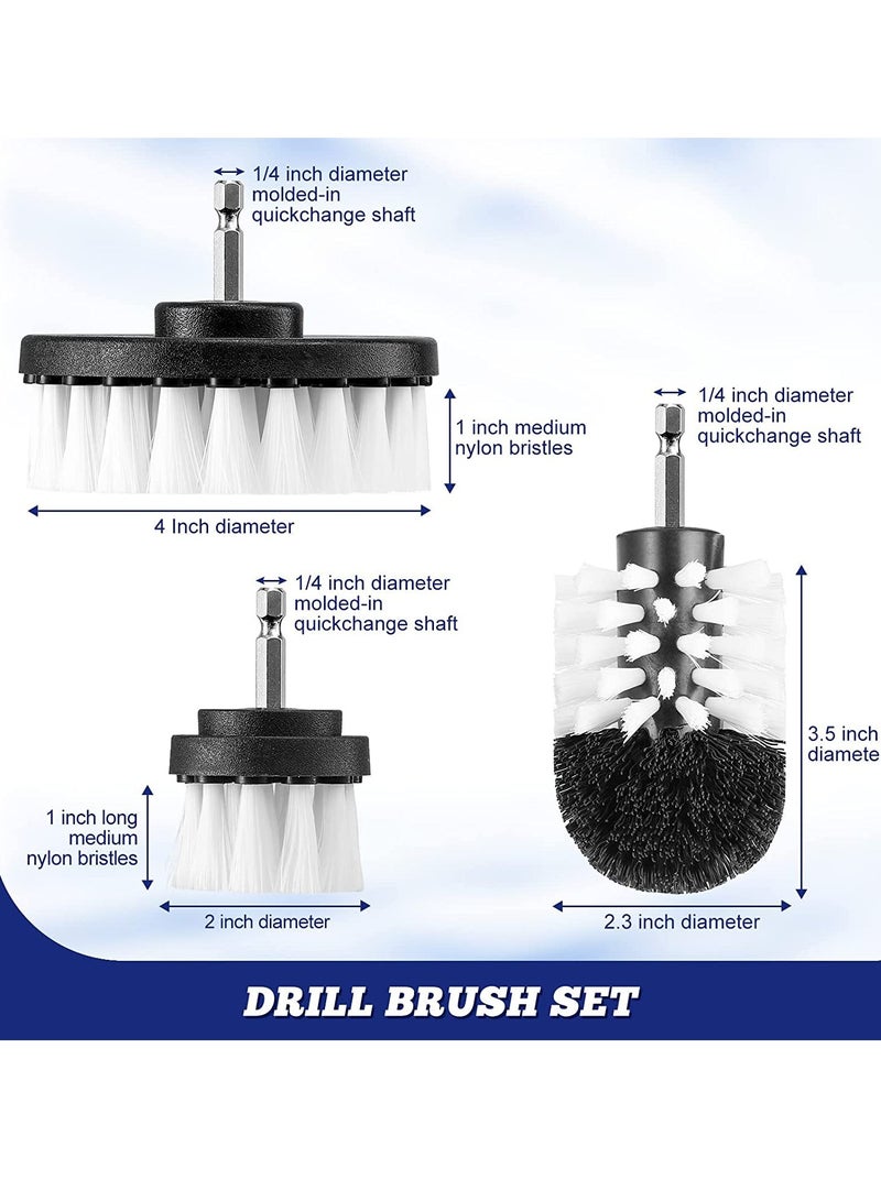 Excefore Car Detailing Kit, Car Detailing Drill Brush Set with Cleaning Gel, Car Interior Detailing Kit, Car Detailing Brushes Cleaning Kit for Wheel, Interior, Exterior, Dashboard, Leather, Air Vents - Image 2