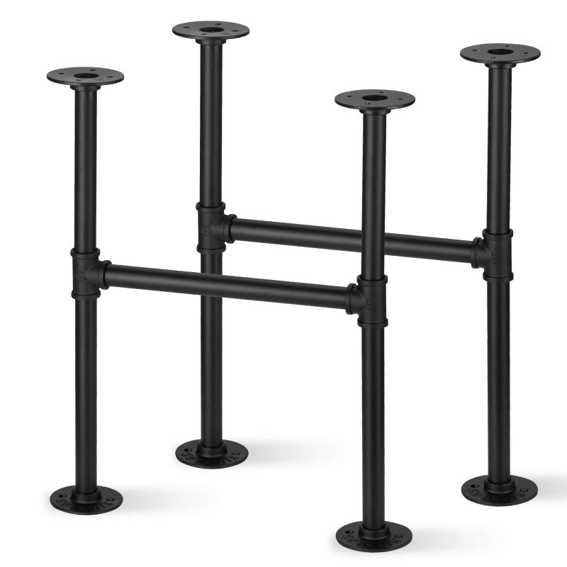 Licperron Coffee Table Legs Industrial Metal Table Legs Black Pipe Table Legs for Coffee Desk Furniture 196 Inch 2 Pack