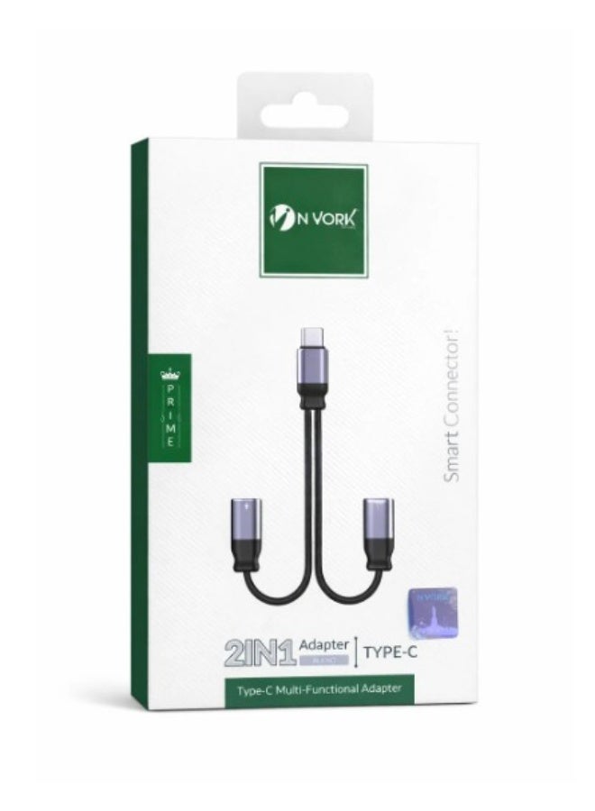 NYORK CR769 2-in-1 Audio Adapter